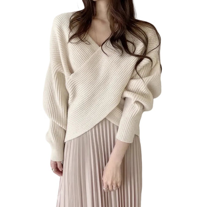 Women's Batwing Sleeve Loose Fit Pullover Sweater